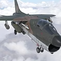 Military Fighter Jet Flying In Sky With Armaments