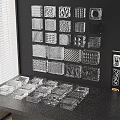 Transparent Room Dividers With Various Decorative Patterns And Wall Mounted Designs