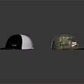 Stylish Assorted Hats Featuring Camouflage Mesh And Printed Designs For Daily Use