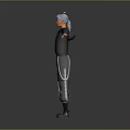 White Haired Character In Brown Outfit Standing With Fantasy Creature In Extended Arms Pose