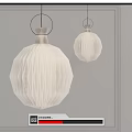 Nordic chandelier origami pineapple chandelier 3d model