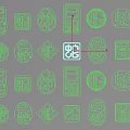 Traditional Chinese Wall Decor With Different Shapes And Black Red Symbols