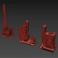 Future Architecture Concept Models With Innovative Tall Structures And Sci Fi Design Elements