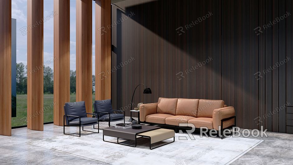 Nordic Sofa Coffee Table Combination model