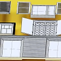 Jane European Shutter Window Collection 3d model