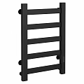 Stylish Black Bathroom Towel Rack Accessory With Horizontal Bars Design
