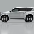 Silver Lexus SUV with Modern Exterior Design Front Grille And Alloy Wheels