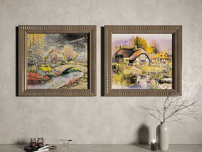 American Oil Painting Decorative Painting Van Gogh Oil Painting Scenery Oil Painting model