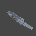 Aircraft Carrier With Fighter Jets On Flight Deck Military Weapon Platform
