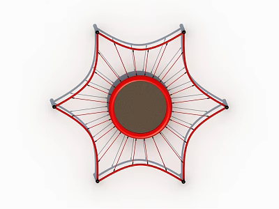 Modern Trampoline 3d model Modern Trampoline 3d model