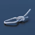 White Woven Rope Knot With Reflective Detail As Practical Home Decor Accessory