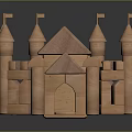 Modern Building Blocks Toy Building Blocks Toy Building Blocks Castle Wood Castle 3d model
