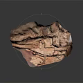 Ancient Rock-Cut Ruins In Red Rock Cliffs Historical Site With Cave Structures