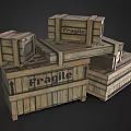 Stacked Wooden Boxes With Natural Wood Texture For Home Storage And Daily Living Supplies