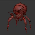 Modern robot machine crab machine crab 3d model
