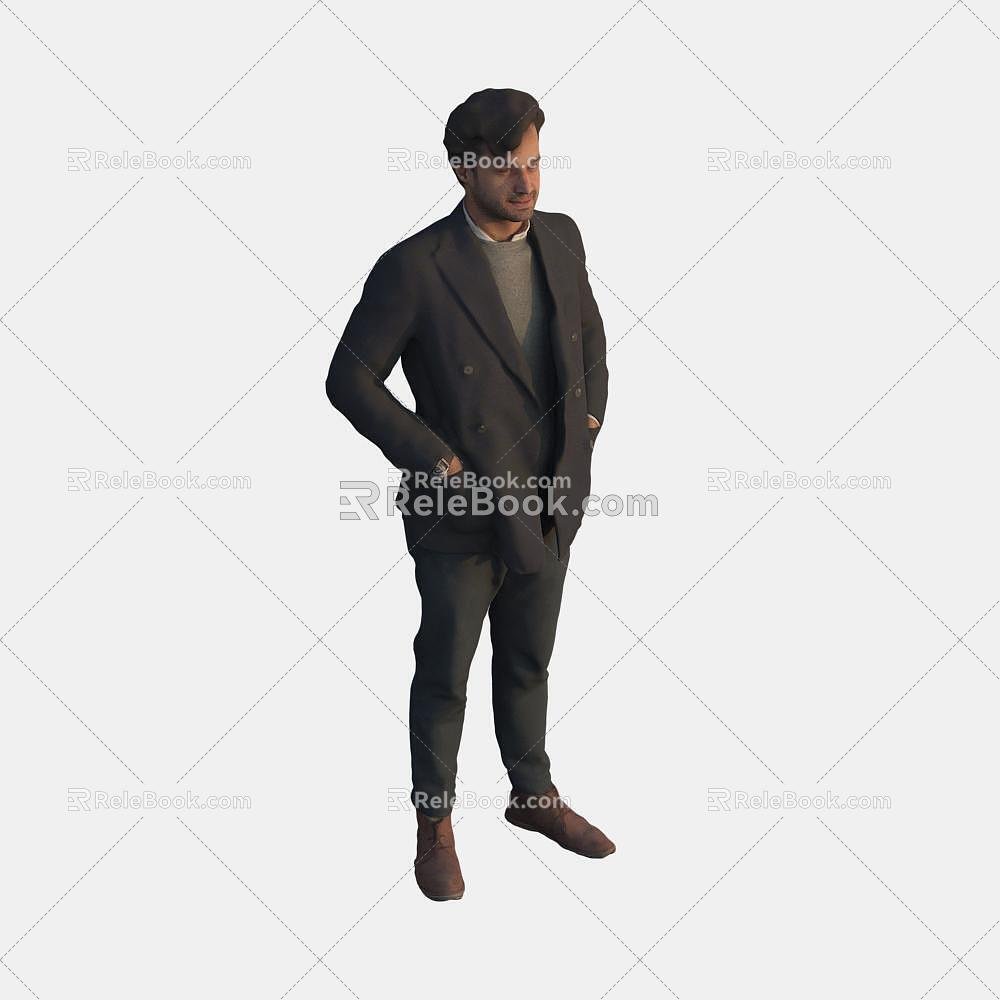 foreign men 3d model