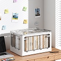 Modern Style Book Box Book Desktop Desk Storage Cabinet Storage Cabinet Folding Storage Cabinet 3d model