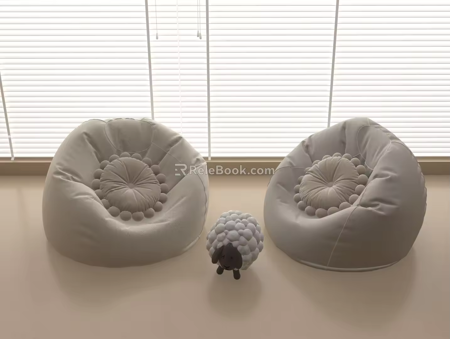 Modern Lazy Sofa Casual Sofa Single Sofa 3d model