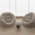 Modern Lazy Sofa Casual Sofa Single Sofa 3d model