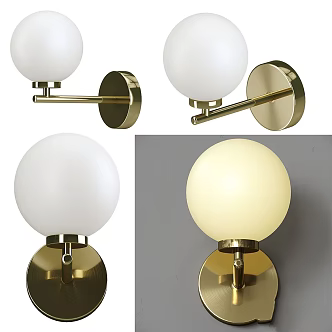 Vintage wall lamp bubble sconce 3d model