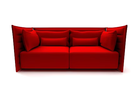 Modern style double sofa 3d model