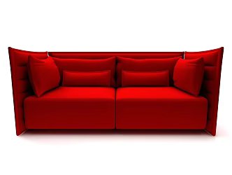 Modern style double sofa 3d model