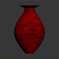 Stylish Red Vase With Intricate Carved Patterns And Sleek Curved Design For Home Decor