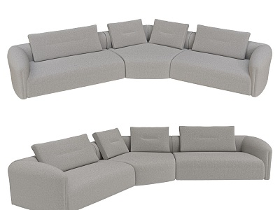 QUENTIN Curved Multiplayer Sofa 18 model