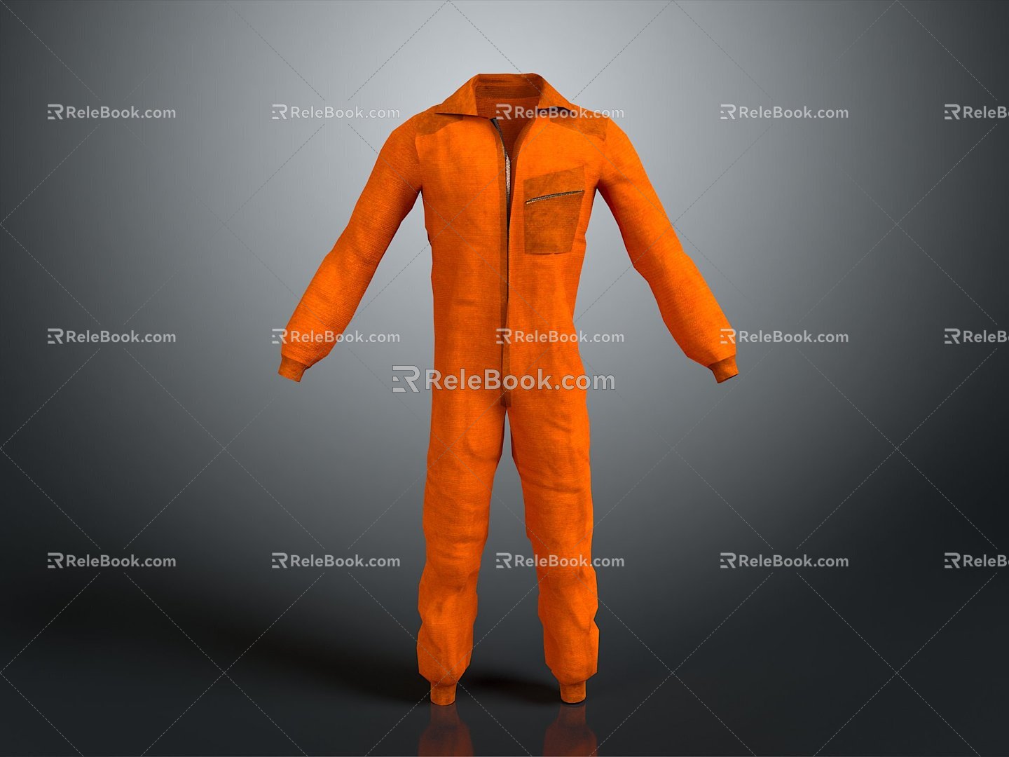 Tooling men's overalls repairman's clothing 3d model