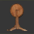Vintage Wooden Barrel Shaped Press With Stand And Hand Crank Handle