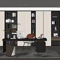 Modern study 3d model