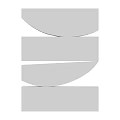 Building Components Featuring Curved And Rectangular Gray Geometric Structural Design Elements