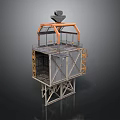 Industrial Tower Equipment With Metal Frame Structure And Mechanical Arm Platform