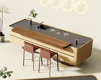 Modern Cabinet Island Operating Table Bar 3d model