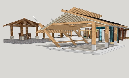 Modern Pavilion 3d model