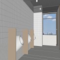 Public toilet 3d model