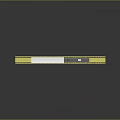 Yellow Train Single Carriage With White Top And Rail Track Base