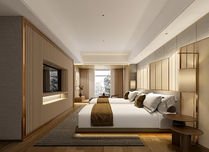 Hotel Rooms 3d model