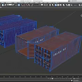 Industrial Shipping Containers Red And Purple For Logistics Storage Solutions