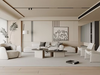 modern living room home living room 3d model