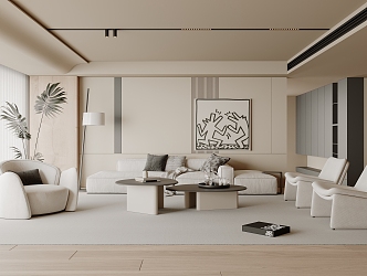 modern living room home living room 3d model