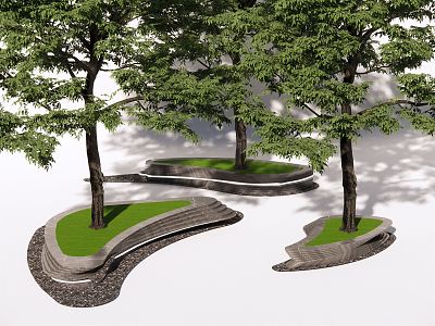 Modern Tree Pool Landscape Tree Pool Seat Planting Pool Flower Pool 3d model