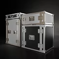 Metallic Hard Cases with Silver Black Finish Aluminum Frame Secure Latches and Modern Storage Design