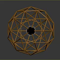 Modern Floor Lamp Furniture with Black Slender Pole and Orange Woven Spherical Base