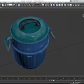 Bucket Bucket Trash Bin Plastic Bucket Broken Bucket Old Bucket Abandoned Bucket Storage Bucket Container Low Face Number Low Mold Simple Mold Game Movie Realistic 3d model