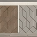 Modern Interior Background Wall With Brown Gray Geometric Diamond Pattern Lines 3d model
