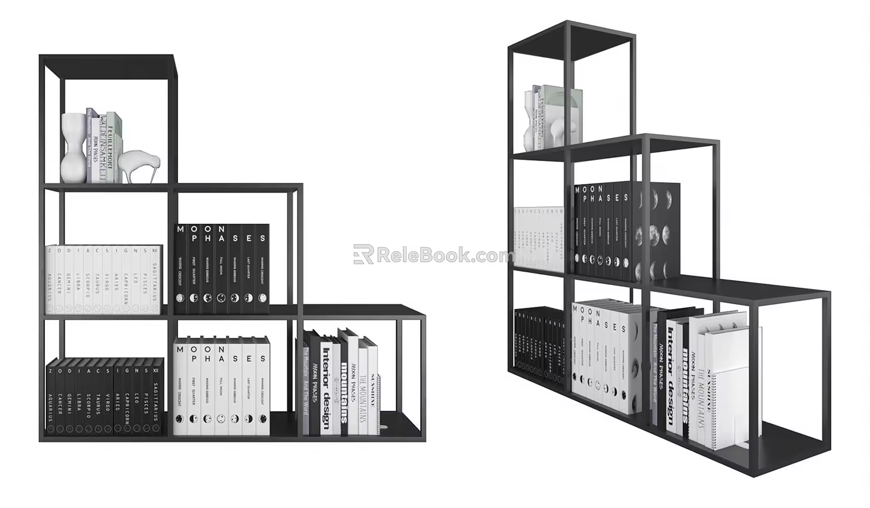 Modern Bookshelf 3d model