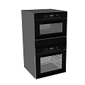 Sleek Modern Built In Kitchen Appliances With Two Tier Oven And Digital Control Panel