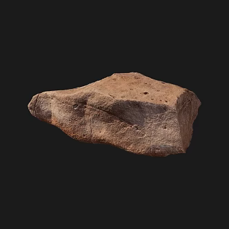 Moss Stone Rock Reef Desert Stone Cliff Pebbles Gravel Shale Boulders 3d model