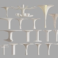 Modern profiled column 3d model